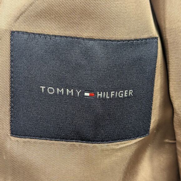 Tommy Hilfiger 38R Gray Glen Plaid Wool Blazer Jacket Men Two Button Classic - Picture 4 of 8